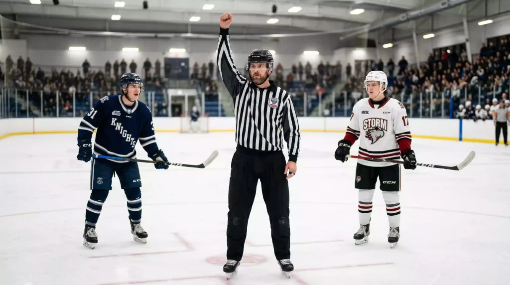 eishockey-regeln-schiedsrichter-eisflaeche